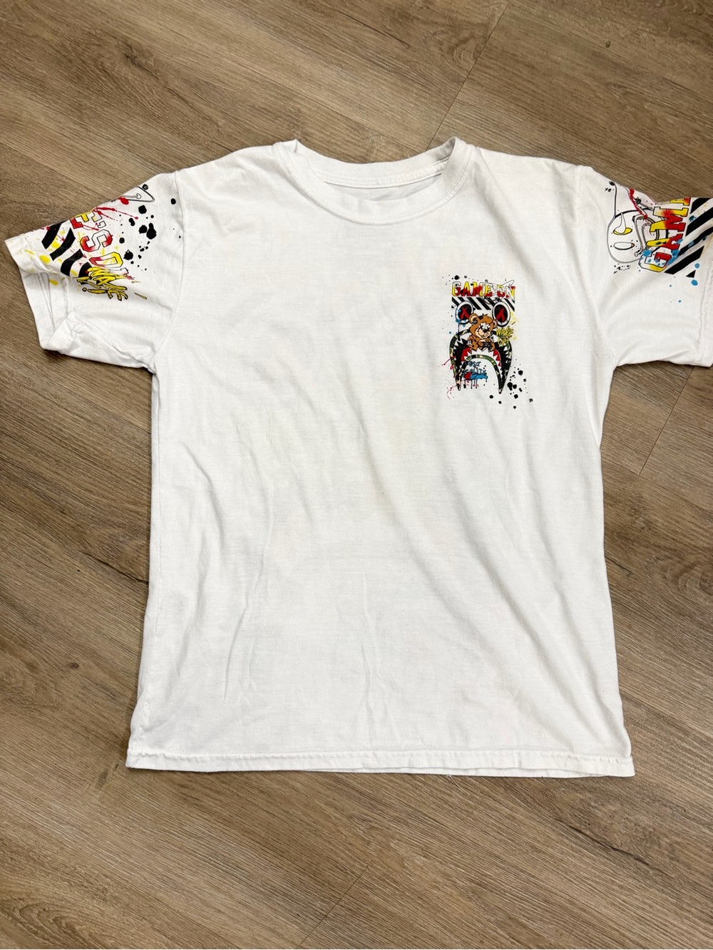Fresh Laundry Boys Large Game On Graphic T-Shirt Gamer Streetwear 0368